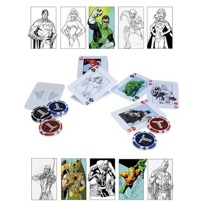 DC COLLECTIBLES Justice League Starter Poker Set