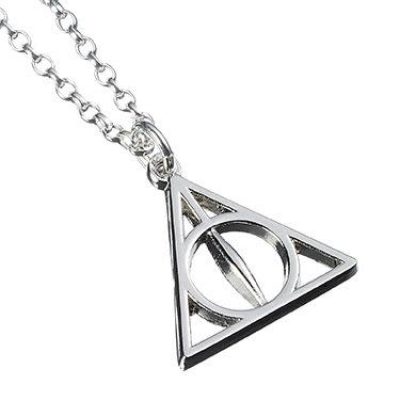 Noble Collection Harry Potter: Sterling Silver Deathly Hallows Necklace