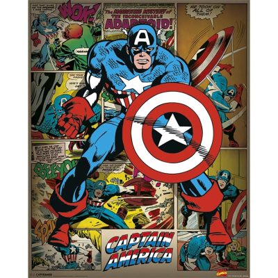 Pyramid International Marvel Comics: Captain America - Retro Mini Poster