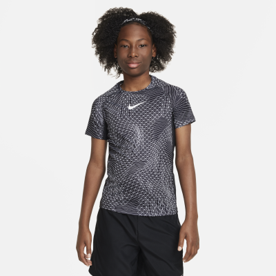 Haut à manches courtes Nike Pro Dri-FIT pour ado (garçon) - Noir
