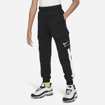 Pantalon cargo en tissu Fleece Nike Air pour ado - Noir