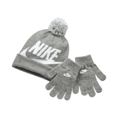 Ensemble 2 pièces bonnet et gants Nike pour Jeune enfant - Gris