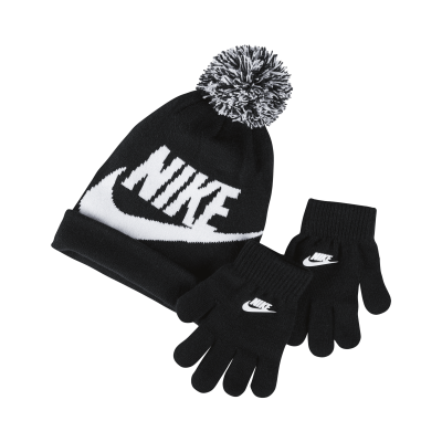 Ensemble bonnet et gants Nike pour Jeune enfant - Noir