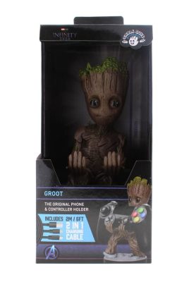 Exquisite Gaming Marvel: Guardians of the Galaxy - Toddler Groot Cable Guy Phone and Controller Stand