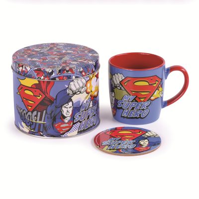 Pyramid International DC Comics - Superman "My Super Hero" Coaster + Mug Tin Box