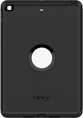 Otterbox Defender - Coque Apple iPad 8 (2020) Coque Arrière Rigide Antichoc + Support Amovible - Noir