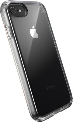 Speck Presidio Perfect Clear - Coque Apple iPhone SE (2022) Coque Arrière Rigide Antichoc - Transparent