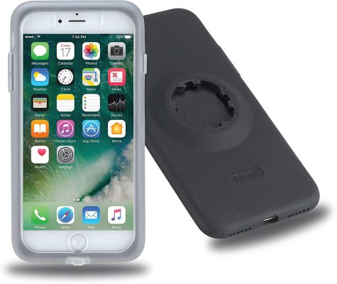 Tigra Mountcase 2 - Coque Apple iPhone 8 Plus Coque Arrière Rigide Antichoc - Noir