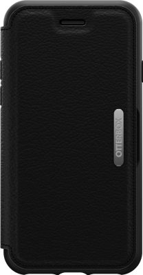 Otterbox Strada - Coque Apple iPhone SE (2022) Etui en Cuir Véritable - Noir