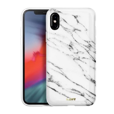 LAUT Huex Elements - Coque Apple iPhone XS Max Coque Arrière Rigide - Marble White