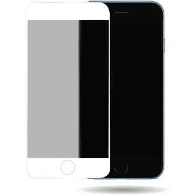 Mobilize Full Coverage - Apple iPhone 6 Plus Verre trempé Protection d'écran - Compatible Coque - Blanc