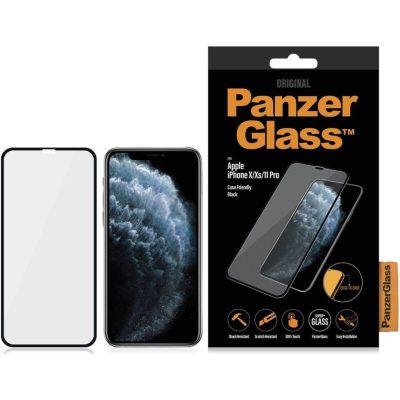 PanzerGlass Privacy - Apple iPhone X Verre trempé Protection d'écran - Compatible Coque - Noir