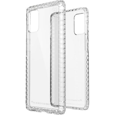 Speck Presidio Lite - Coque Samsung Galaxy A71 Coque Arrière Rigide Antichoc - Transparent