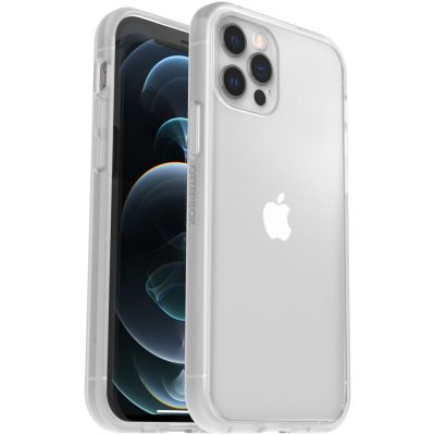 Otterbox React - Coque Apple iPhone 12 Coque Arrière Rigide Antichoc - Transparent