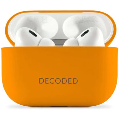 Decoded Aircase - Coque Apple AirPods Pro 1 Coque en Cuir Véritable - Apricot