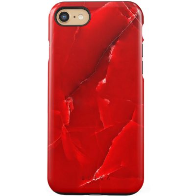 Burga Tough - Coque Apple iPhone 7 Coque Arrière Rigide Antichoc - Rouge