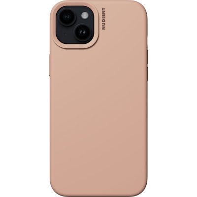 Nudient Base - Coque Apple iPhone 15 Plus Coque arrière en Silicone Souple - Peach Orange