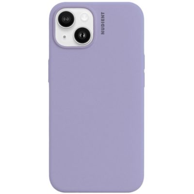 Nudient Base - Coque Apple iPhone 14 Coque arrière en Silicone Souple - Soft Purple