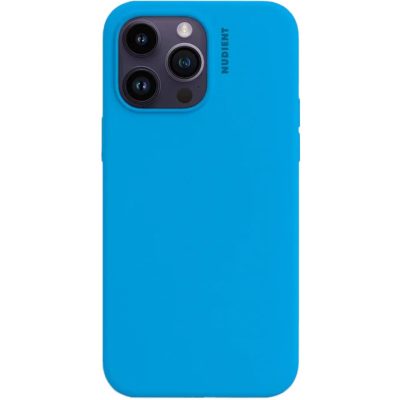 Nudient Base - Coque Apple iPhone 14 Plus Coque arrière en Silicone Souple - Vibrant Blue
