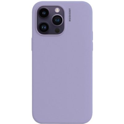 Nudient Base - Coque Apple iPhone 14 Pro Max Coque arrière en Silicone Souple - Soft Purple