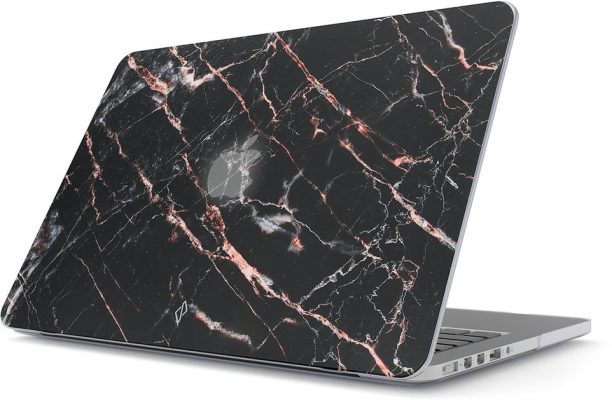 Burga Hardshell - Apple MacBook Pro 13 Pouces (2020-2022) Coque MacBook Rigide - Rose Gold Marble