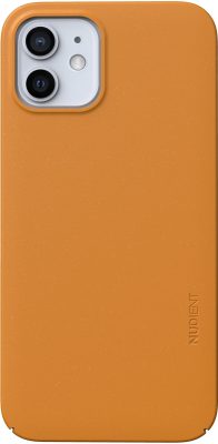 Nudient Thin Precise - Coque Apple iPhone 12 Coque Arrière Rigide - Saffron Yellow