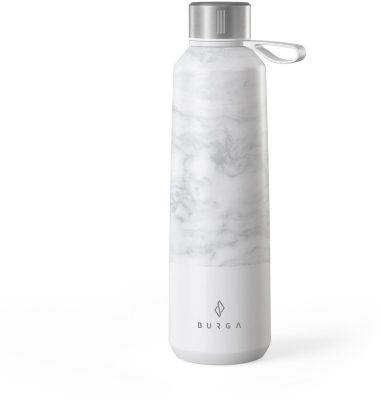 Burga Water Bottle - 500 ml - White Marble
