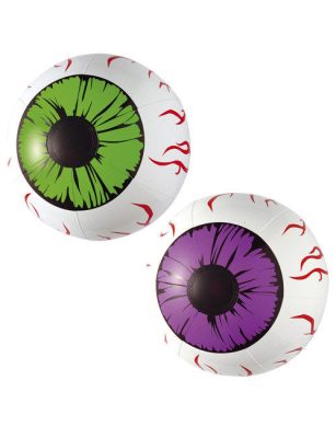 Yeux gonflables Halloween blanc 25cm