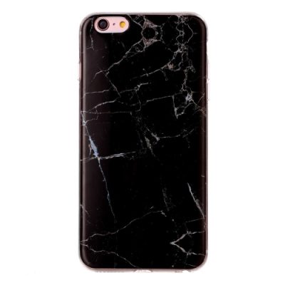 Mobigear Marble - Coque Apple iPhone 6 Coque arrière en TPU Souple - Noir