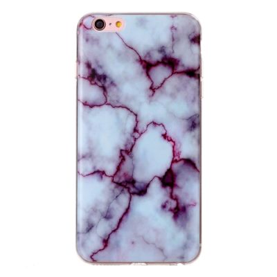 Mobigear Marble - Coque Apple iPhone 6s Coque arrière en TPU Souple - Violet