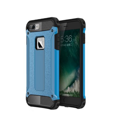 Mobigear Outdoor - Coque Apple iPhone 8 Plus Coque Arrière Rigide Antichoc - Bleu