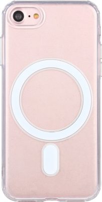 Mobigear Crystal - Coque Apple iPhone SE (2022) Coque Arrière Rigide Compatible MagSafe - Transparent