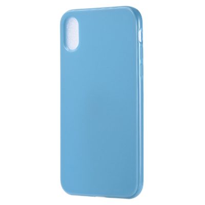 Mobigear Color - Coque Apple iPhone XS Coque arrière en TPU Souple - Bleu