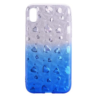 Mobigear Design - Coque Apple iPhone XS Max Coque arrière en TPU Souple - Bleu