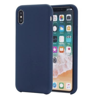 Mobigear Rubber Touch - Coque Apple iPhone XS Max Coque Arrière Rigide - Dark Blue