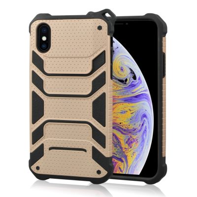 Mobigear Armor - Coque Apple iPhone XS Max Coque Arrière Rigide Antichoc - Rose doré