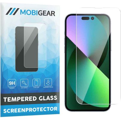 Mobigear - Apple iPhone 14 Pro Max Verre trempé Protection d'écran - Compatible Coque