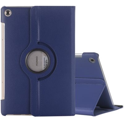 Mobigear DuoStand - Coque Huawei MediaPad M5 10.8 Etui Rotatif - Dark Blue