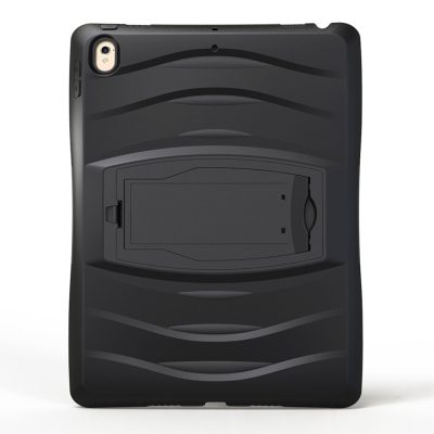 Mobigear ShieldStand - Coque Apple iPad Pro 10.5 (2017) Coque Arrière Rigide Antichoc + Support Amovible - Noir