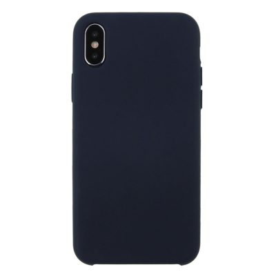 Mobigear Color - Coque Apple iPhone X Coque arrière en TPU Souple - Dark Blue