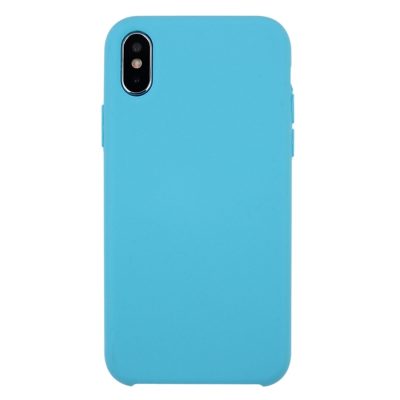 Mobigear Rubber Touch - Coque Apple iPhone XS Coque Arrière Rigide - Bleu