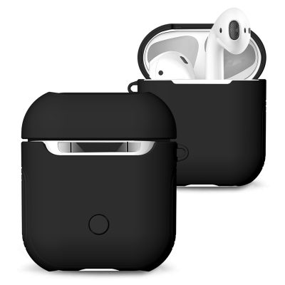 Mobigear Frosted - Coque Apple AirPods 1 Coque Rigide - Noir