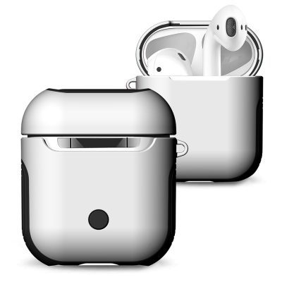 Mobigear Frosted - Coque Apple AirPods 1 Coque Rigide - Blanc