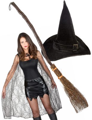 Kit 3 accessoires sorcière femme