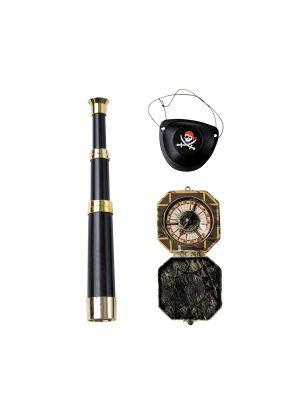 Kit accessoires capitaine pirate adulte