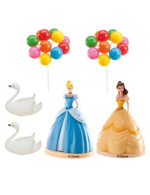 Kit cake toppers en plastique Princesse Disney 8