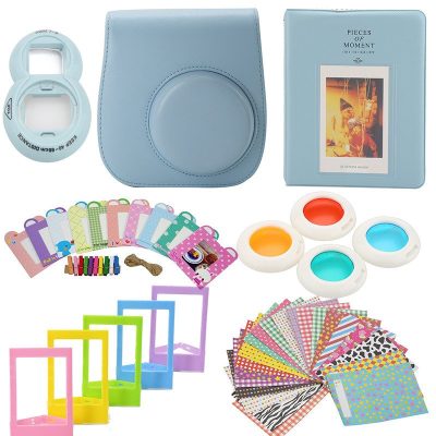 Kit d'accessoires pour Fujifilm Instax Mini 8/9 - Bleu Clair