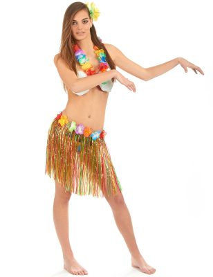 Kit déguisement Hawaï multicolore