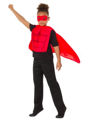 Kit super héros rouge enfant
