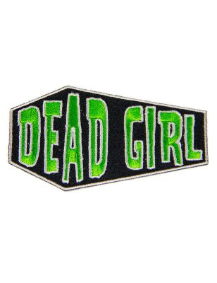 Patch gothique Dead Girl vert